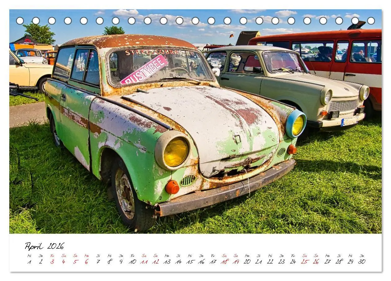 Bild: 9783516596083 | Trabi-Treffen (Tischkalender 2026 DIN A5 quer), CALVENDO...