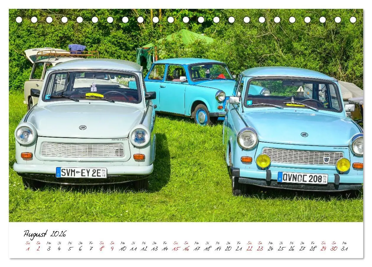Bild: 9783516596083 | Trabi-Treffen (Tischkalender 2026 DIN A5 quer), CALVENDO...