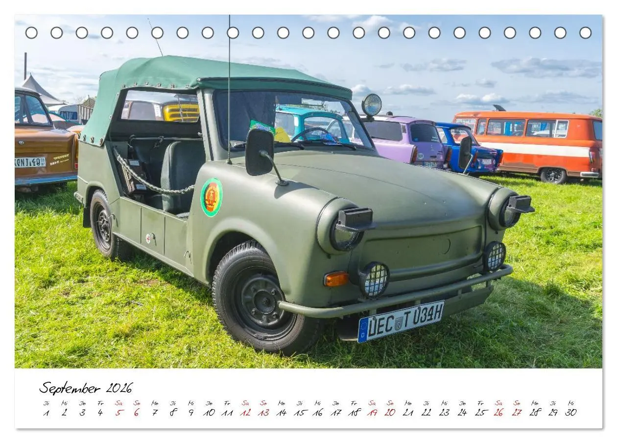 Bild: 9783516596083 | Trabi-Treffen (Tischkalender 2026 DIN A5 quer), CALVENDO...