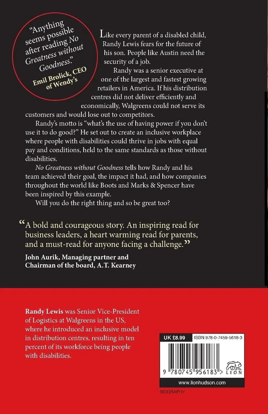 Rückseite: 9780745956183 | No Greatness Without Goodness | Randy Lewis | Taschenbuch | Englisch