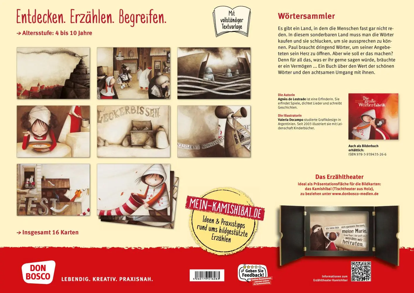 Bild: 4260179516283 | Die große Wörterfabrik. Kamishibai Bildkartenset | Agnès De Lestrade