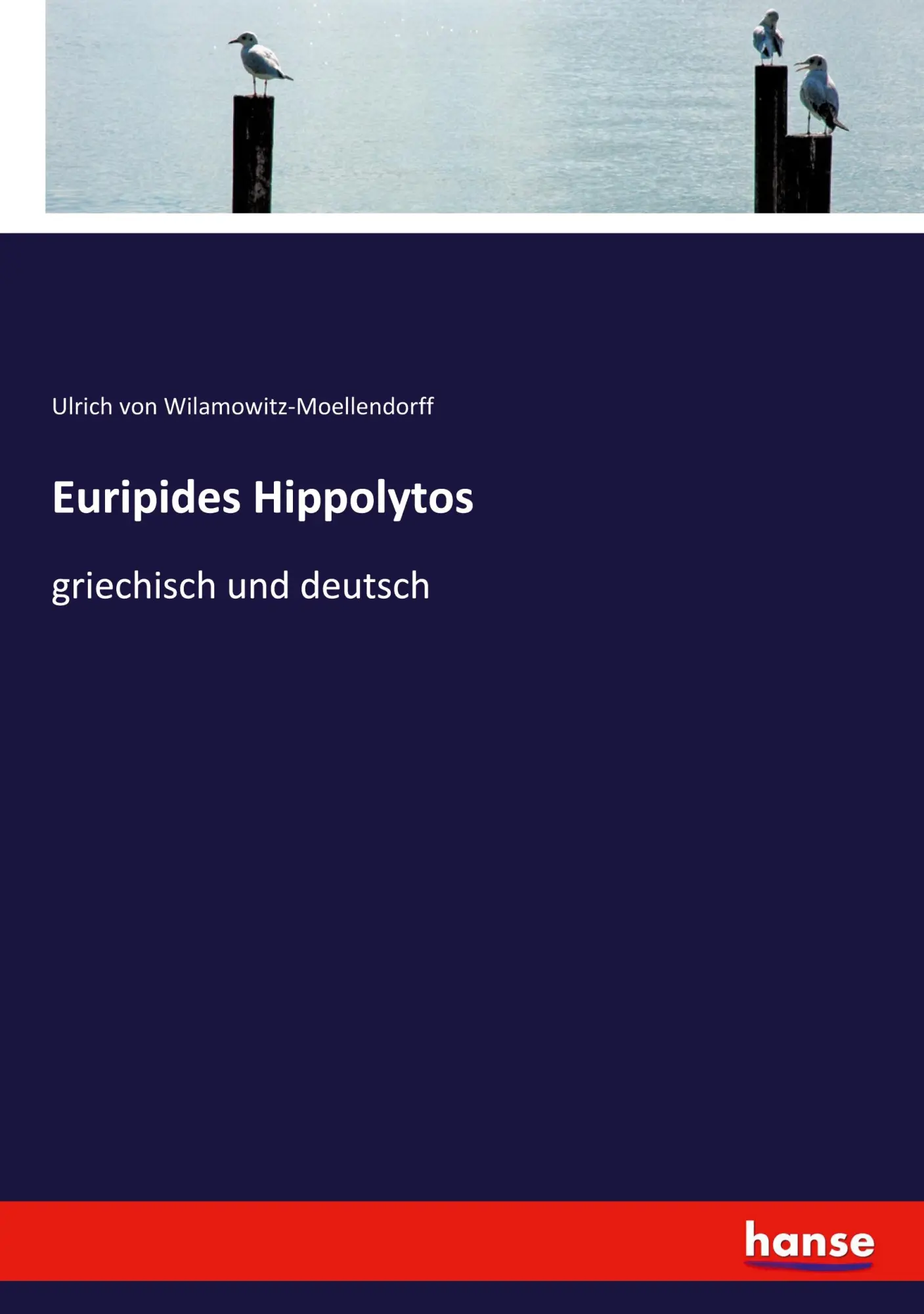 Cover: 9783337526283 | Euripides Hippolytos | griechisch und deutsch | Taschenbuch | 256 S.