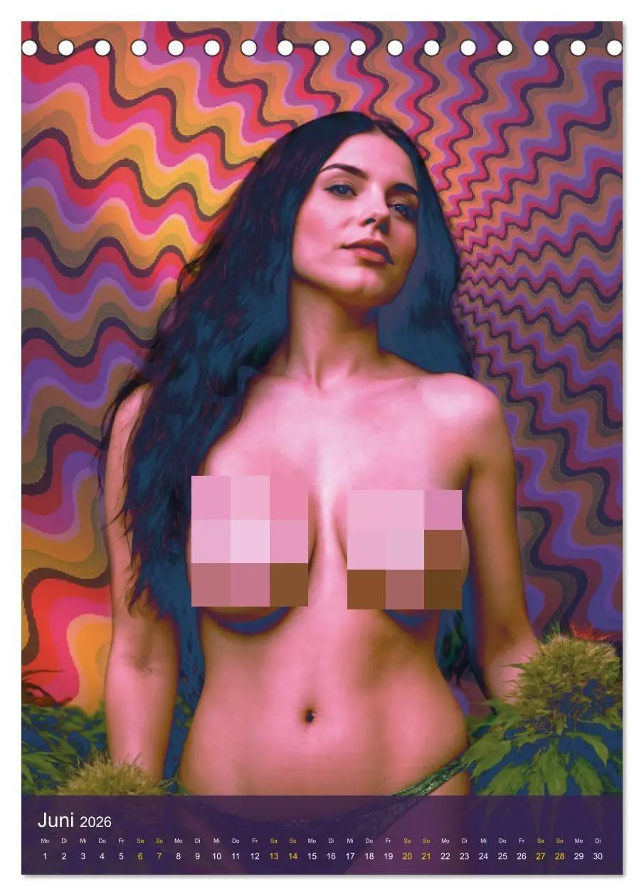 Bild: 9783516266283 | Psychodelic -Sexy Girls &amp; Cannabis (Tischkalender 2026 DIN A5...