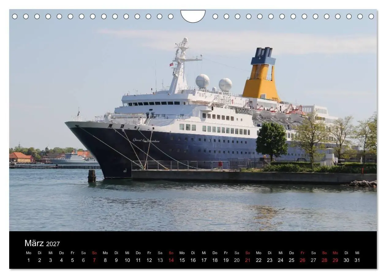 Bild: 9783594246283 | Kreuzfahrtschiffe in Europa (Wandkalender 2027 DIN A4 quer),...