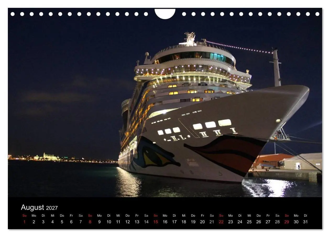Bild: 9783594246283 | Kreuzfahrtschiffe in Europa (Wandkalender 2027 DIN A4 quer),...