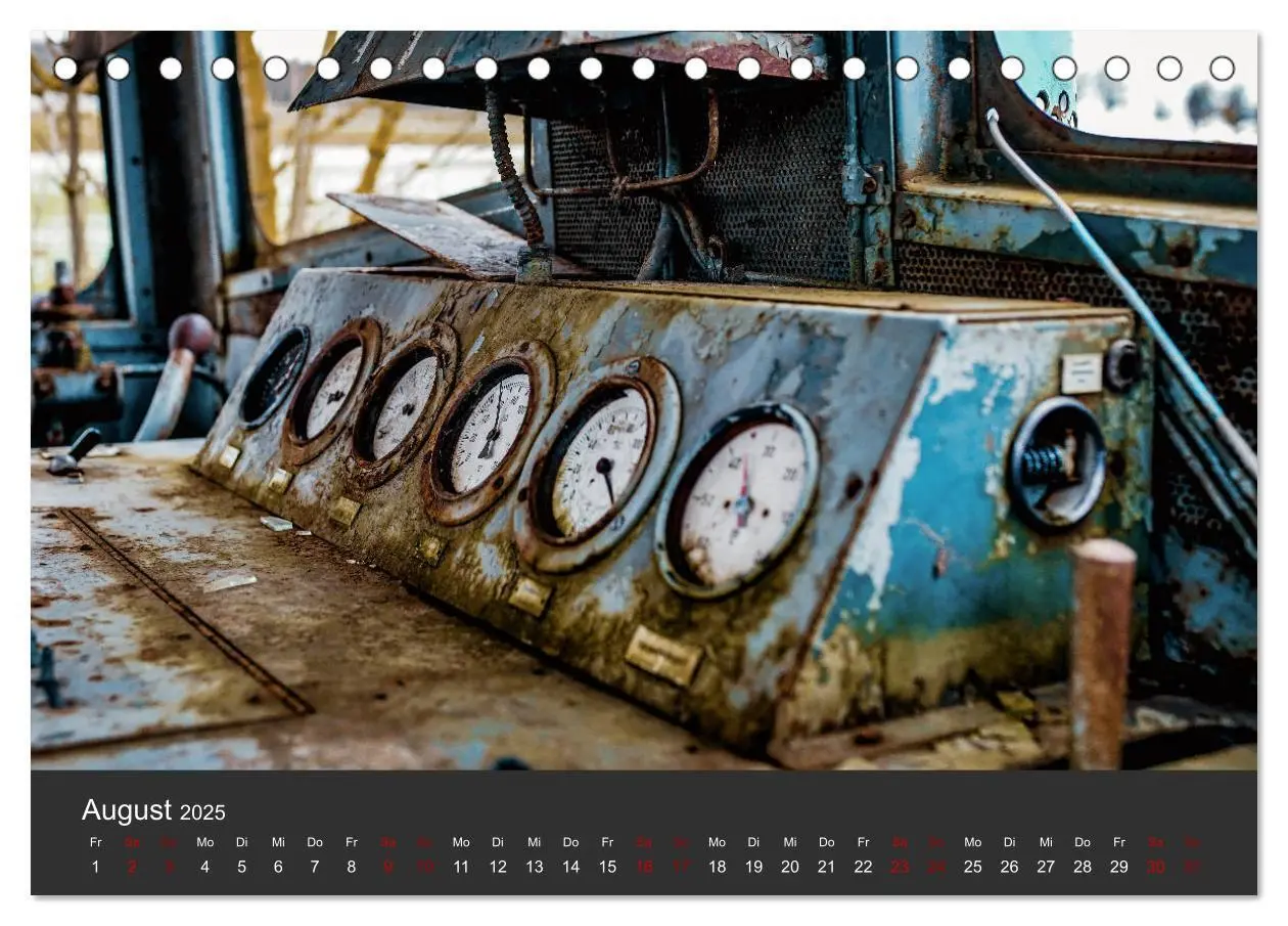 Bild: 9783435216383 | Verlassene Orte - Ein Lost Places Kalender (Tischkalender 2025 DIN...