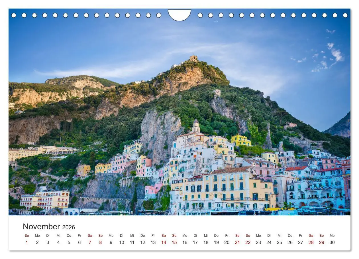Bild: 9783457306383 | Malerische Amalfiküste (Wandkalender 2026 DIN A4 quer), CALVENDO...