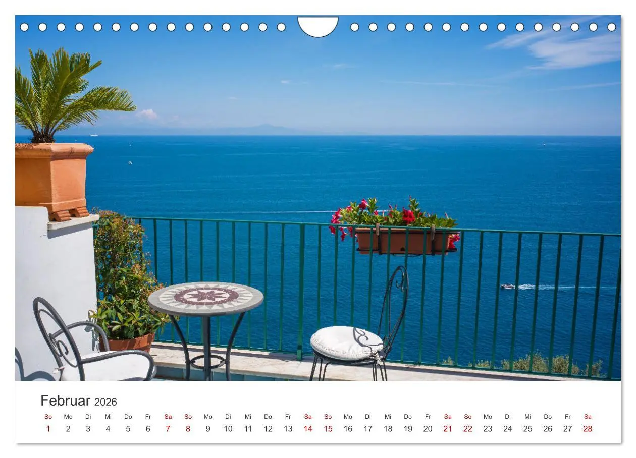 Bild: 9783457306383 | Malerische Amalfiküste (Wandkalender 2026 DIN A4 quer), CALVENDO...