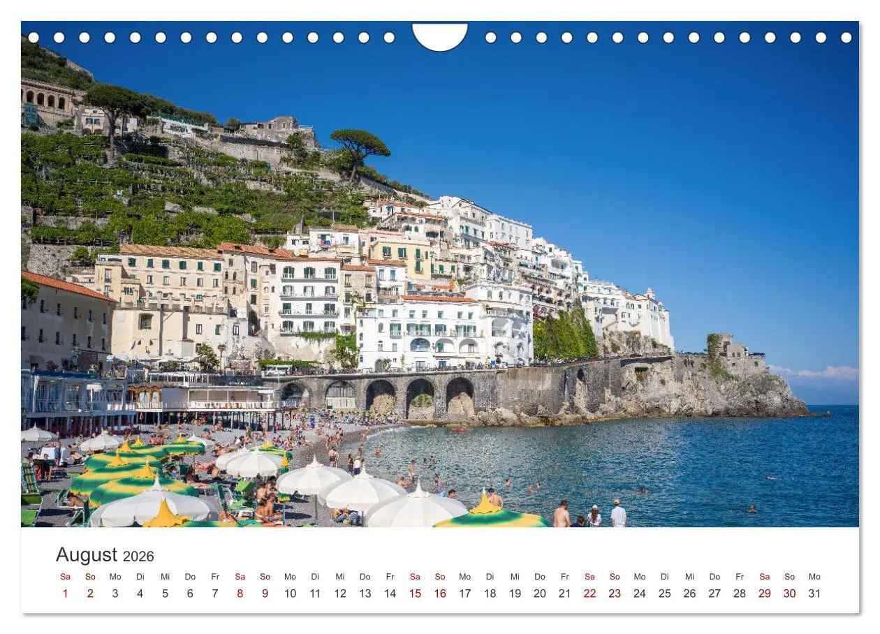 Bild: 9783457306383 | Malerische Amalfiküste (Wandkalender 2026 DIN A4 quer), CALVENDO...
