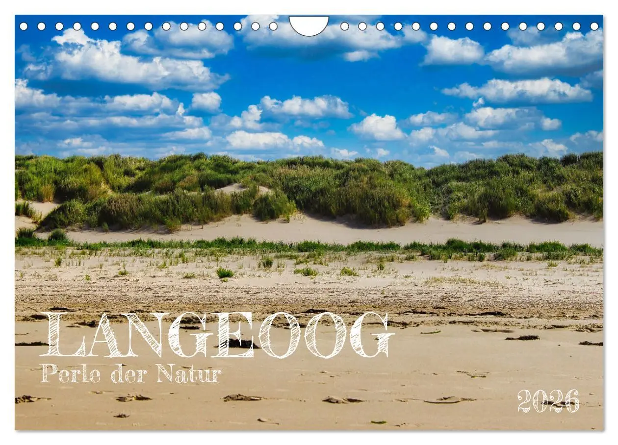 Cover: 9783457546383 | Langeoog - Perle der Natur (Wandkalender 2026 DIN A4 quer),...