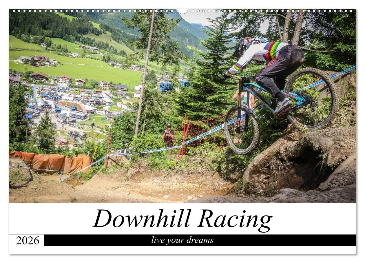 Cover: 9783457856383 | Downhill Racing (Wandkalender 2026 DIN A2 quer), CALVENDO...