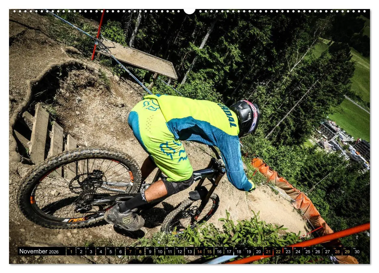 Bild: 9783457856383 | Downhill Racing (Wandkalender 2026 DIN A2 quer), CALVENDO...