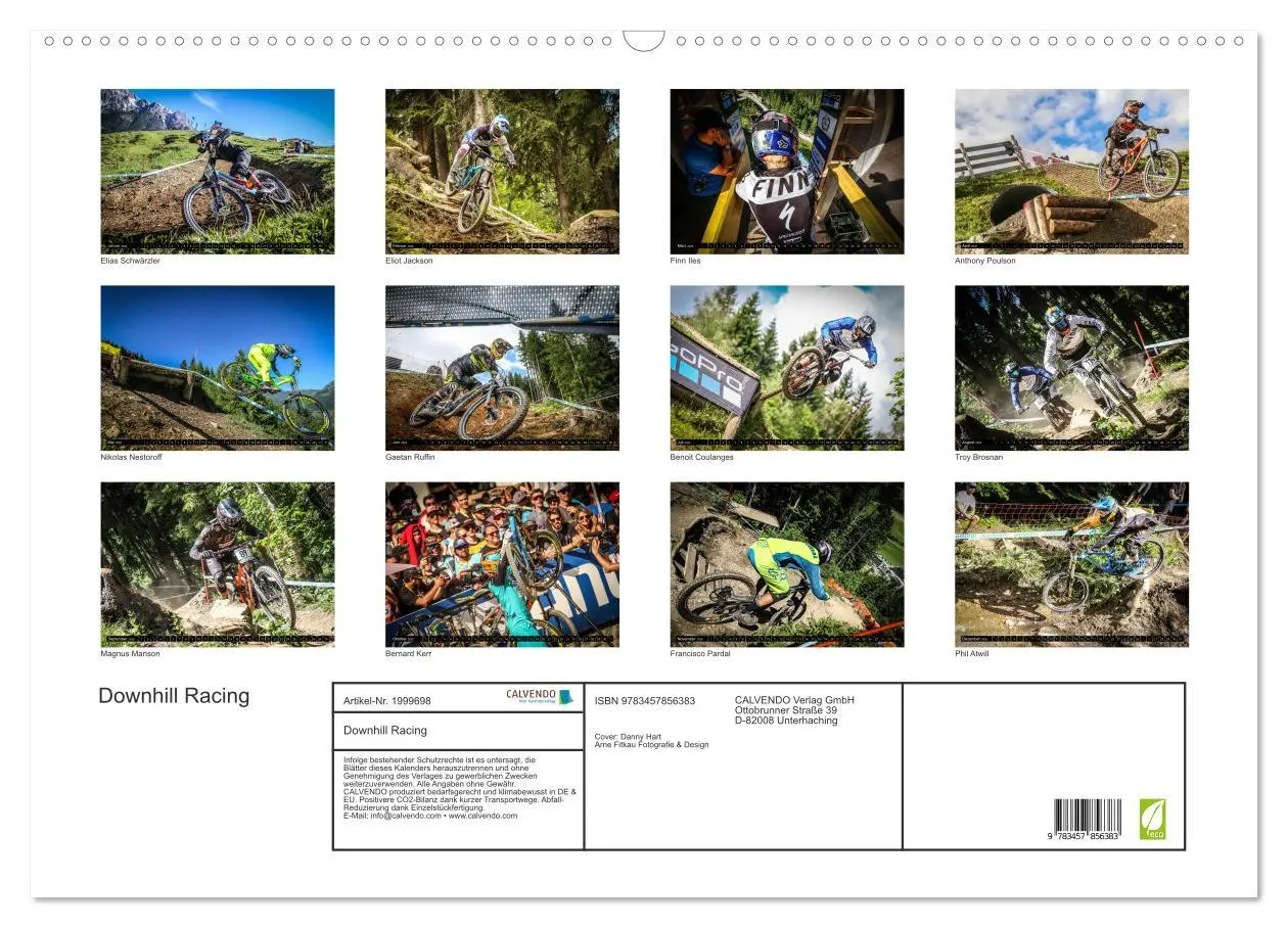 Bild: 9783457856383 | Downhill Racing (Wandkalender 2026 DIN A2 quer), CALVENDO...