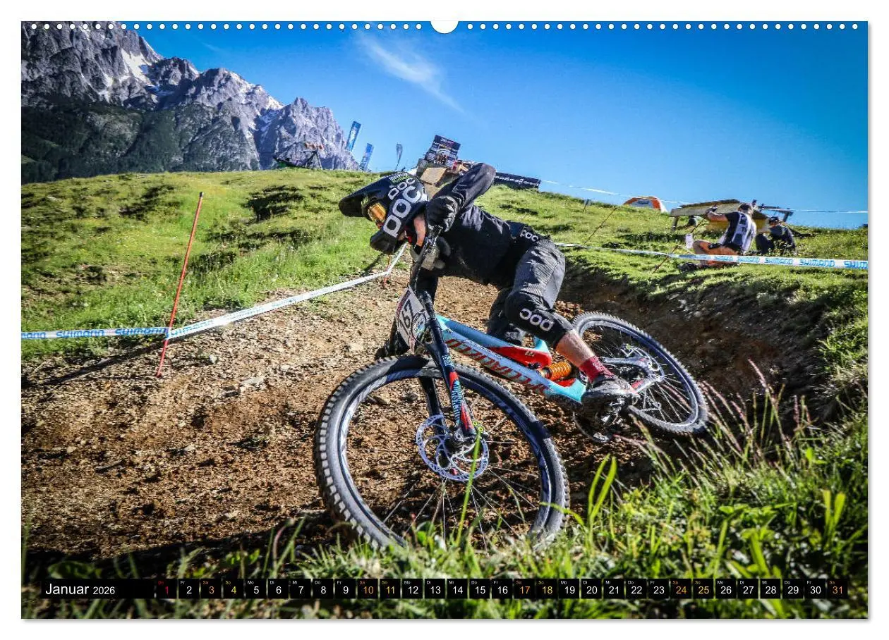 Bild: 9783457856383 | Downhill Racing (Wandkalender 2026 DIN A2 quer), CALVENDO...