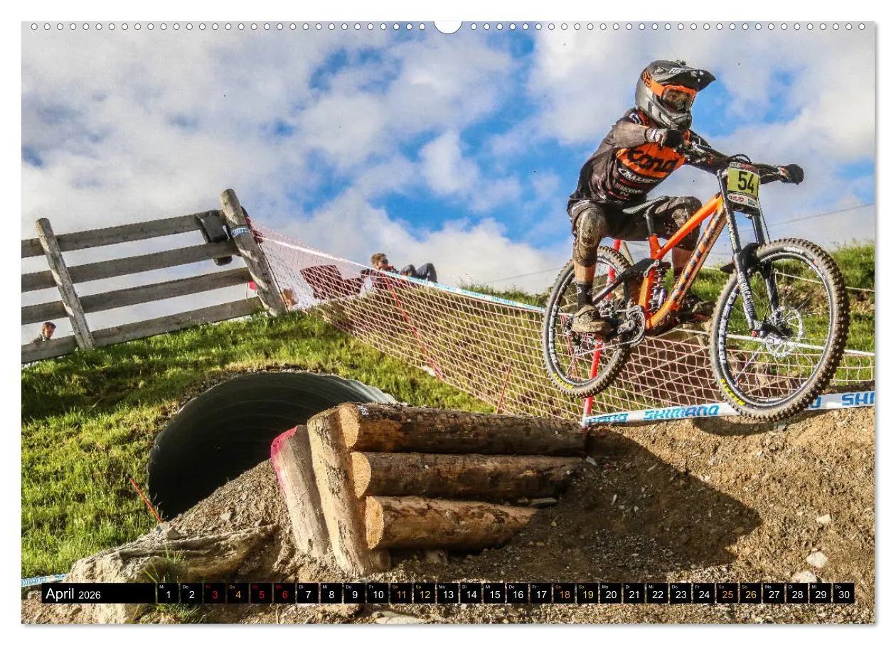 Bild: 9783457856383 | Downhill Racing (Wandkalender 2026 DIN A2 quer), CALVENDO...