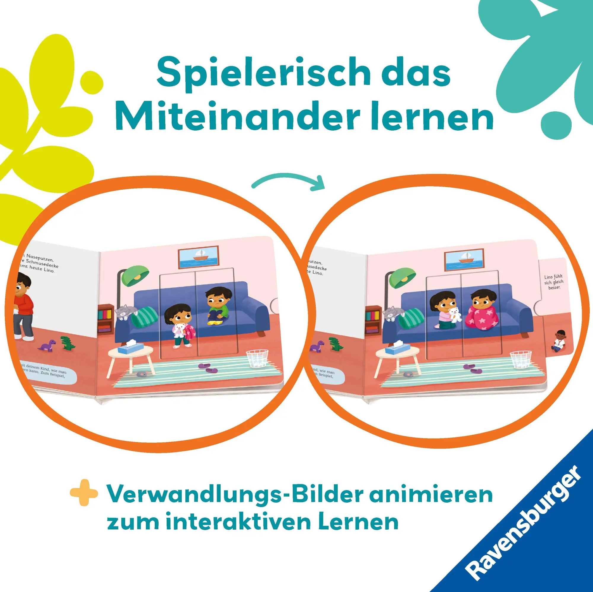 Bild: 9783473456383 | Play+ Mein erstes Schiebebuch Teilen und vertragen - ab 18 Monate