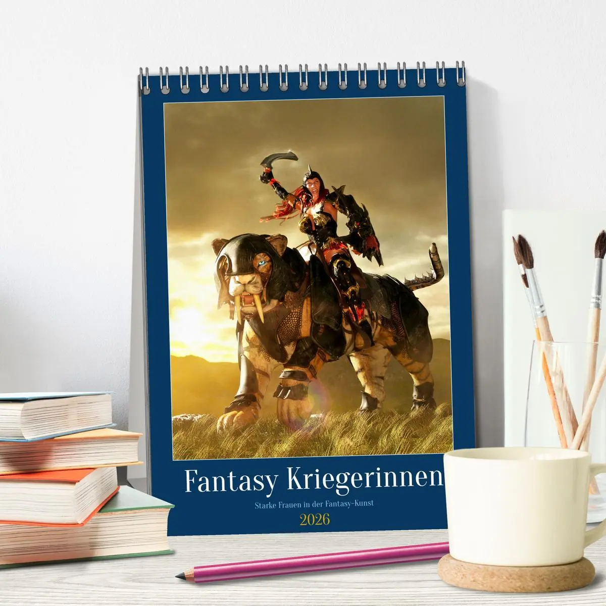 Bild: 9783516326383 | Fantasy Kriegerinnen (Tischkalender 2026 DIN A5 hoch), CALVENDO...