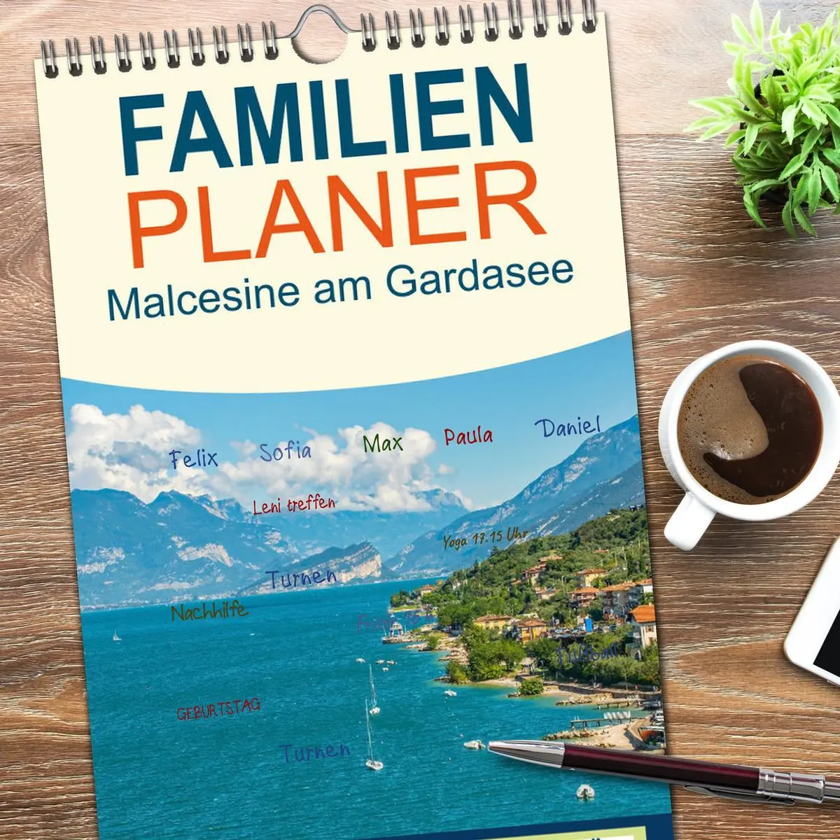 Bild: 9783516496383 | Familienplaner 2026 - Malcesine am Gardasee mit 5 Spalten...