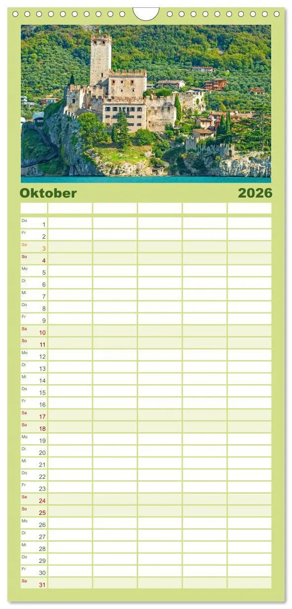 Bild: 9783516496383 | Familienplaner 2026 - Malcesine am Gardasee mit 5 Spalten...