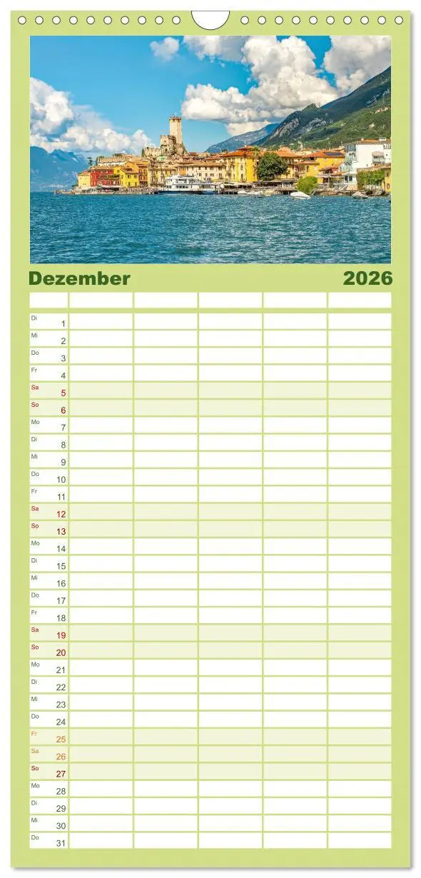 Bild: 9783516496383 | Familienplaner 2026 - Malcesine am Gardasee mit 5 Spalten...