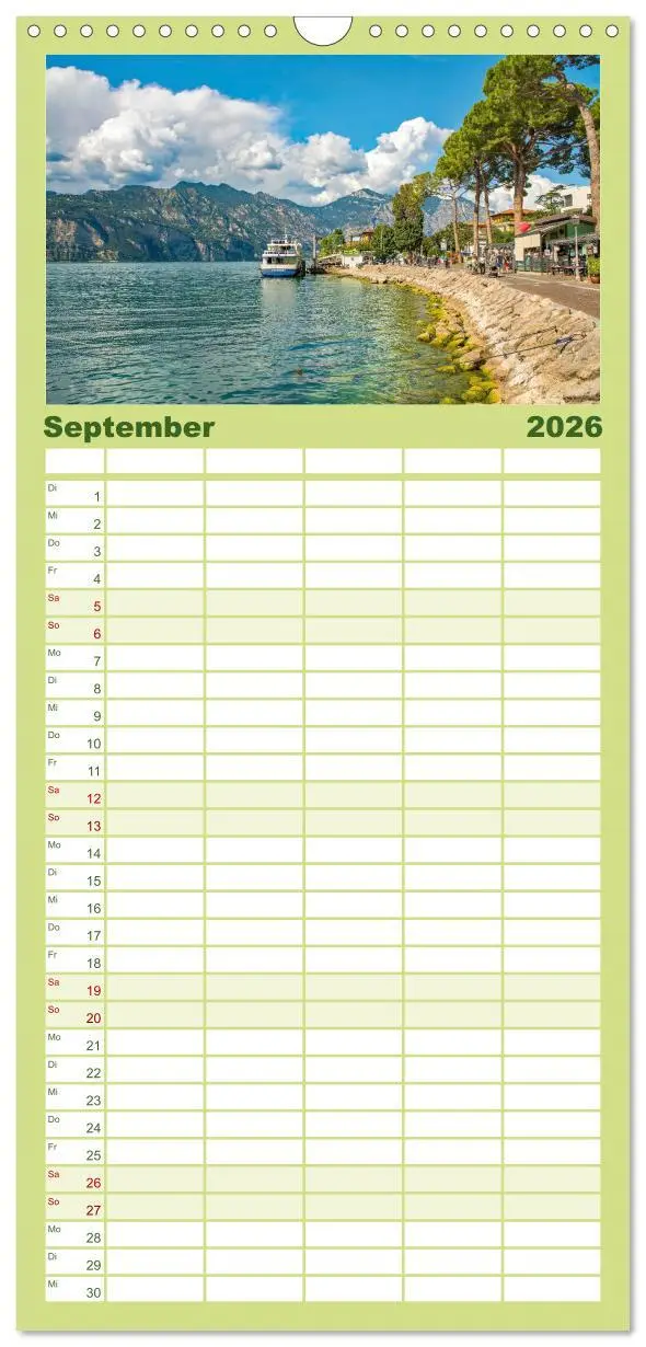 Bild: 9783516496383 | Familienplaner 2026 - Malcesine am Gardasee mit 5 Spalten...