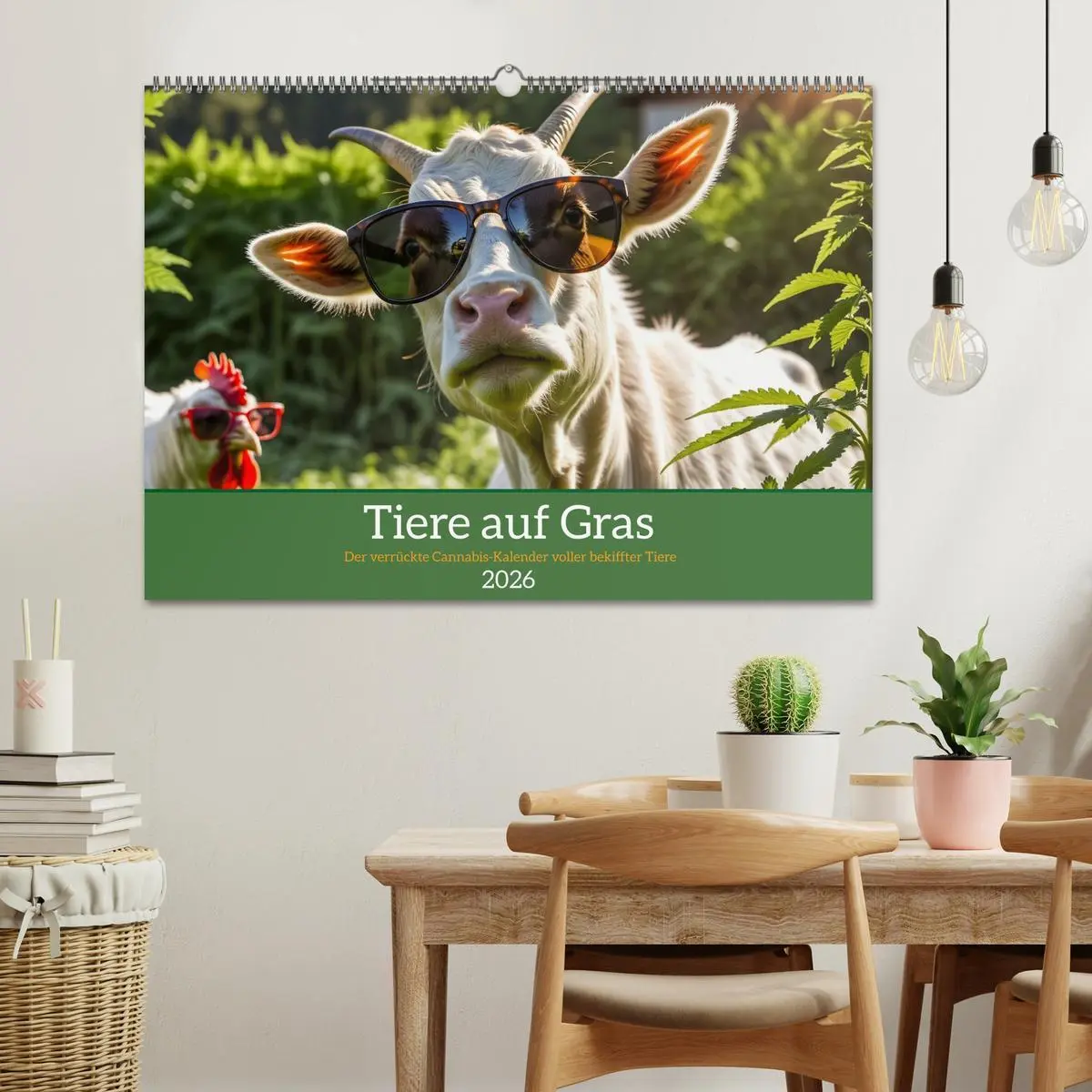 Bild: 9783516636383 | Tiere auf Gras - Der verrückte Cannabis-Kalender voller bekiffter...