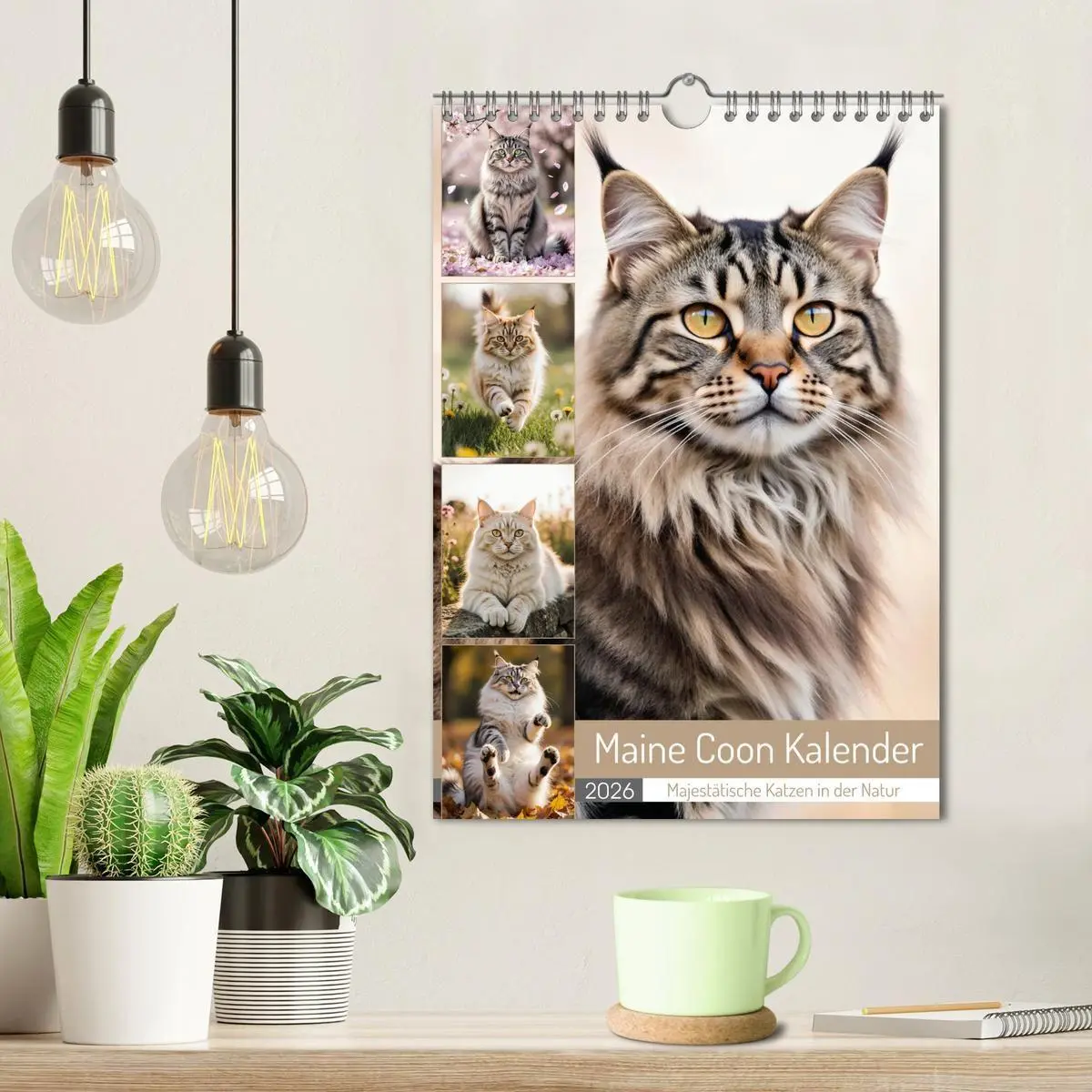Bild: 9783516706383 | Maine Coon Kalender - Majestätische Katzen in der Natur...