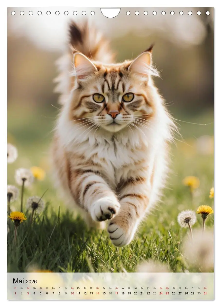 Bild: 9783516706383 | Maine Coon Kalender - Majestätische Katzen in der Natur...