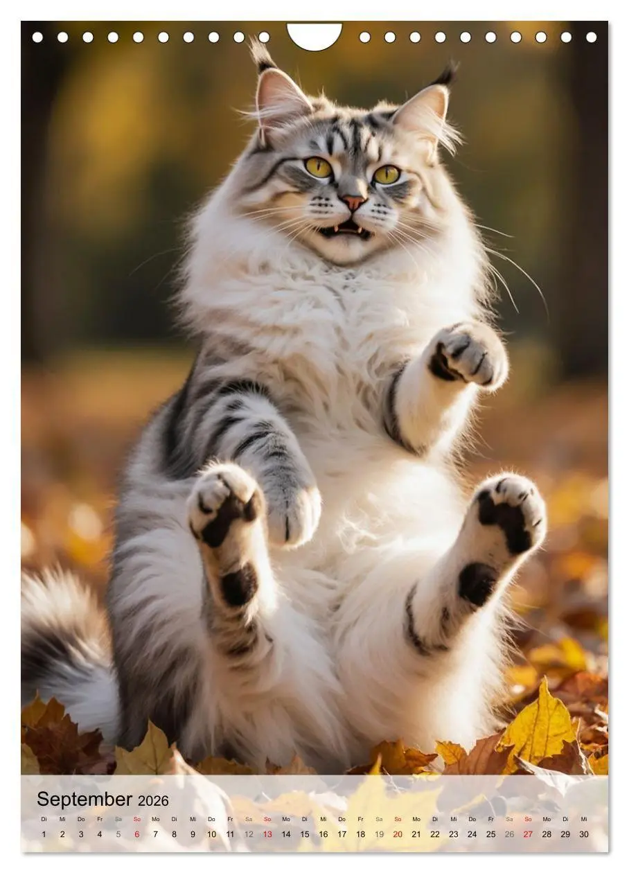 Bild: 9783516706383 | Maine Coon Kalender - Majestätische Katzen in der Natur...
