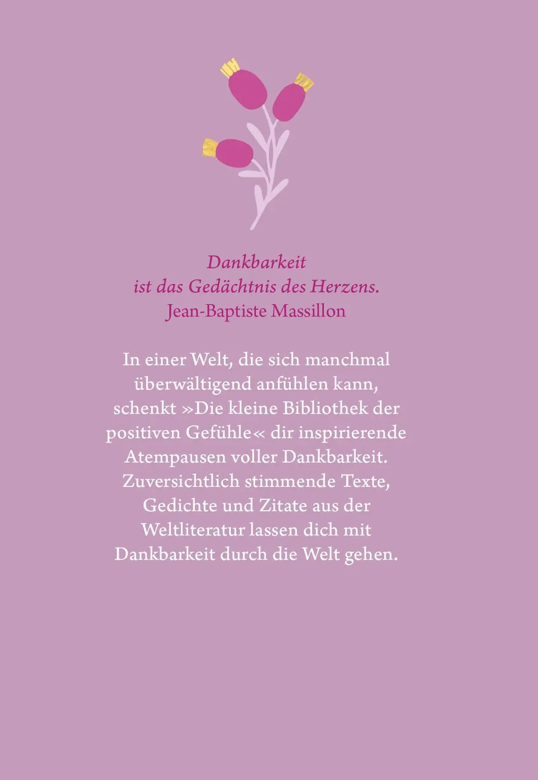 Rückseite: 9783845866383 | Die kleine Bibliothek der positiven Gefühle: Dankbarkeit | Buch | 2025