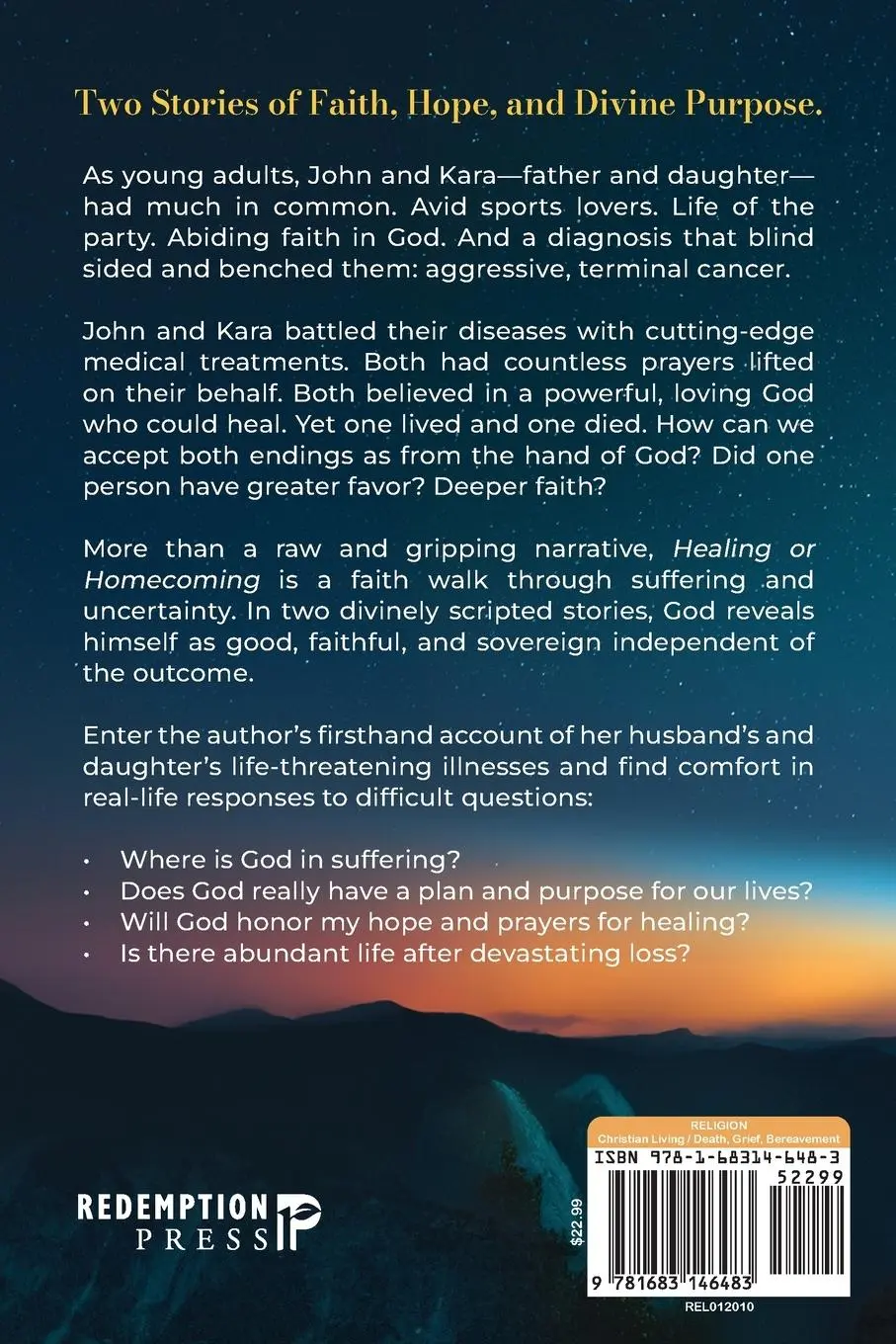 Rückseite: 9781683146483 | Healing or Homecoming | Finding God When Life is In the Balance | Buch