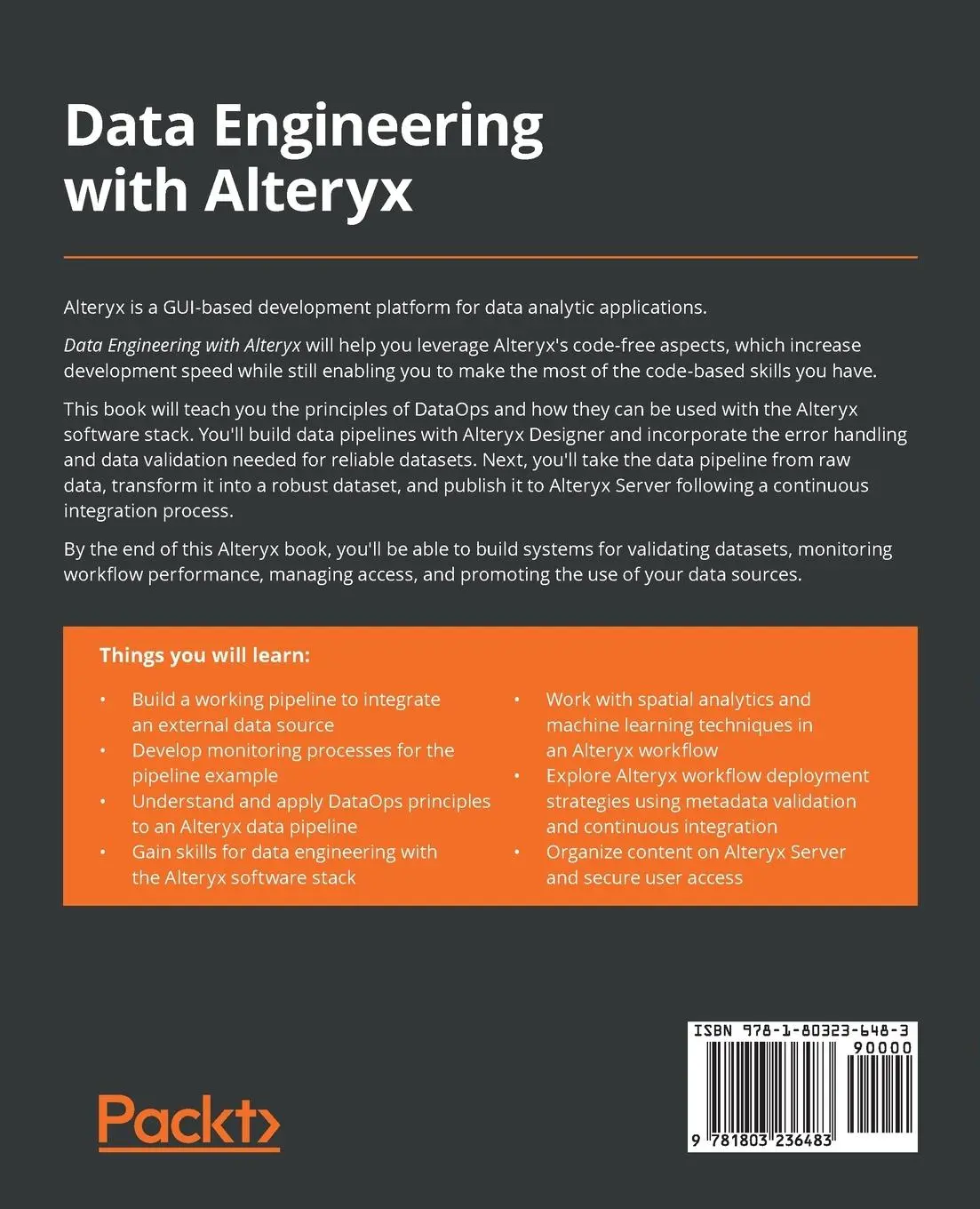 Rückseite: 9781803236483 | Data Engineering with Alteryx | Paul Houghton | Taschenbuch | Englisch