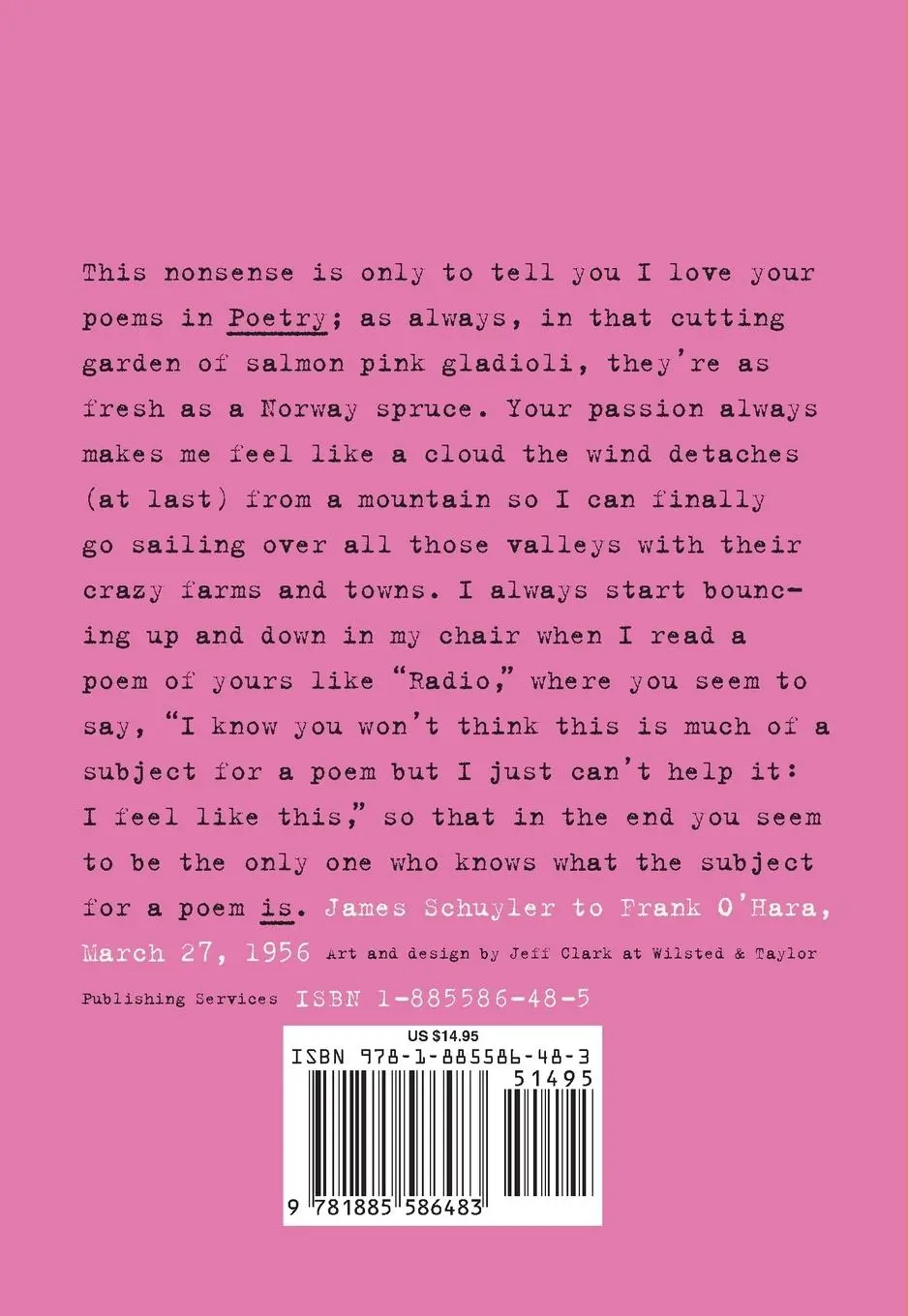 Rückseite: 9781885586483 | The Letters of James Schuyler to Frank O'Hara | James Schuyler | Buch