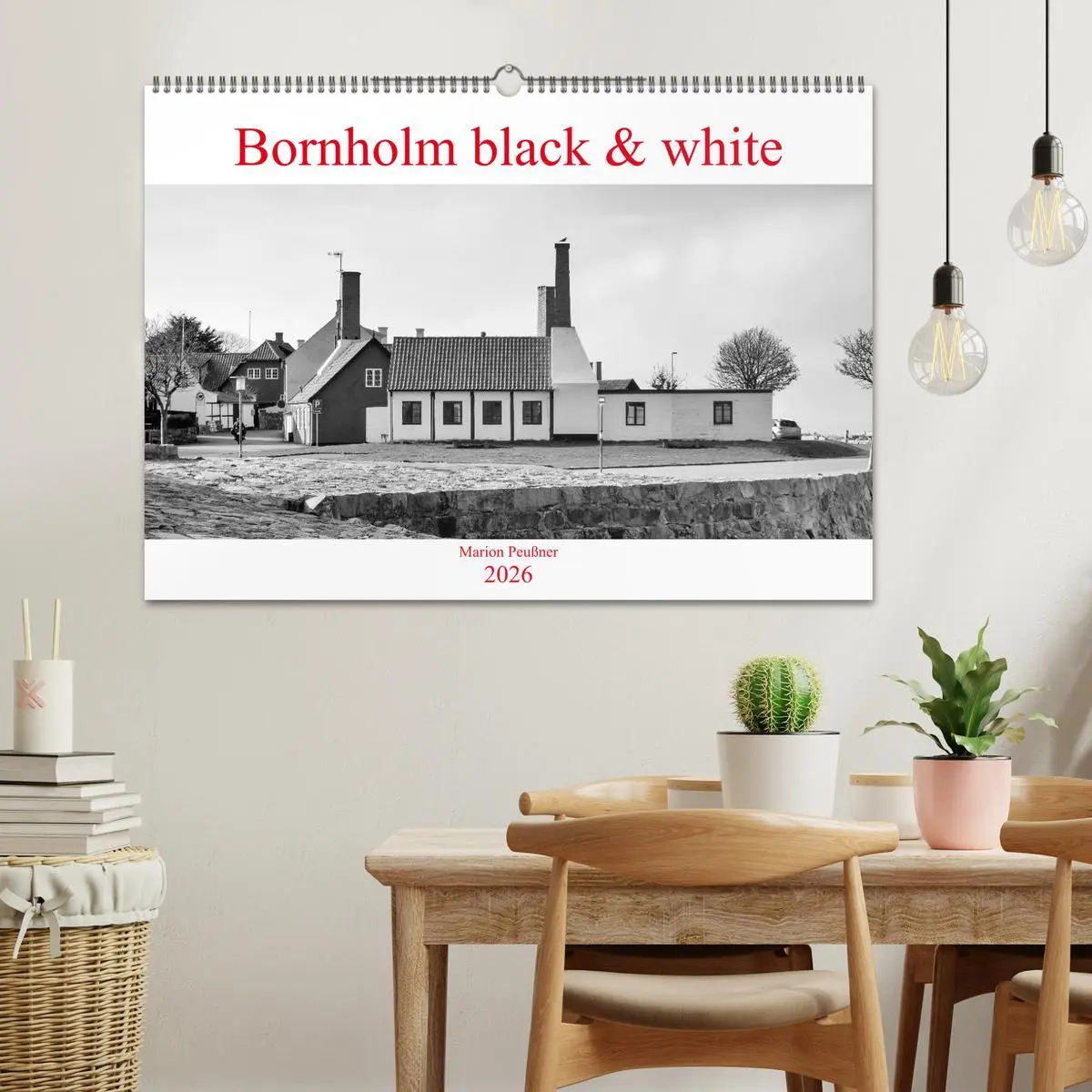 Bild: 9783457846483 | Bornholm black &amp; white (Wandkalender 2026 DIN A2 quer), CALVENDO...