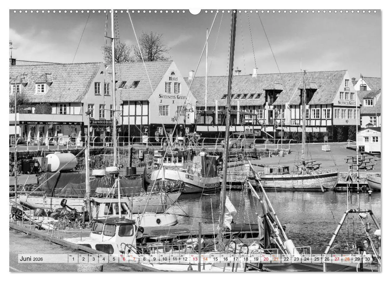 Bild: 9783457846483 | Bornholm black &amp; white (Wandkalender 2026 DIN A2 quer), CALVENDO...
