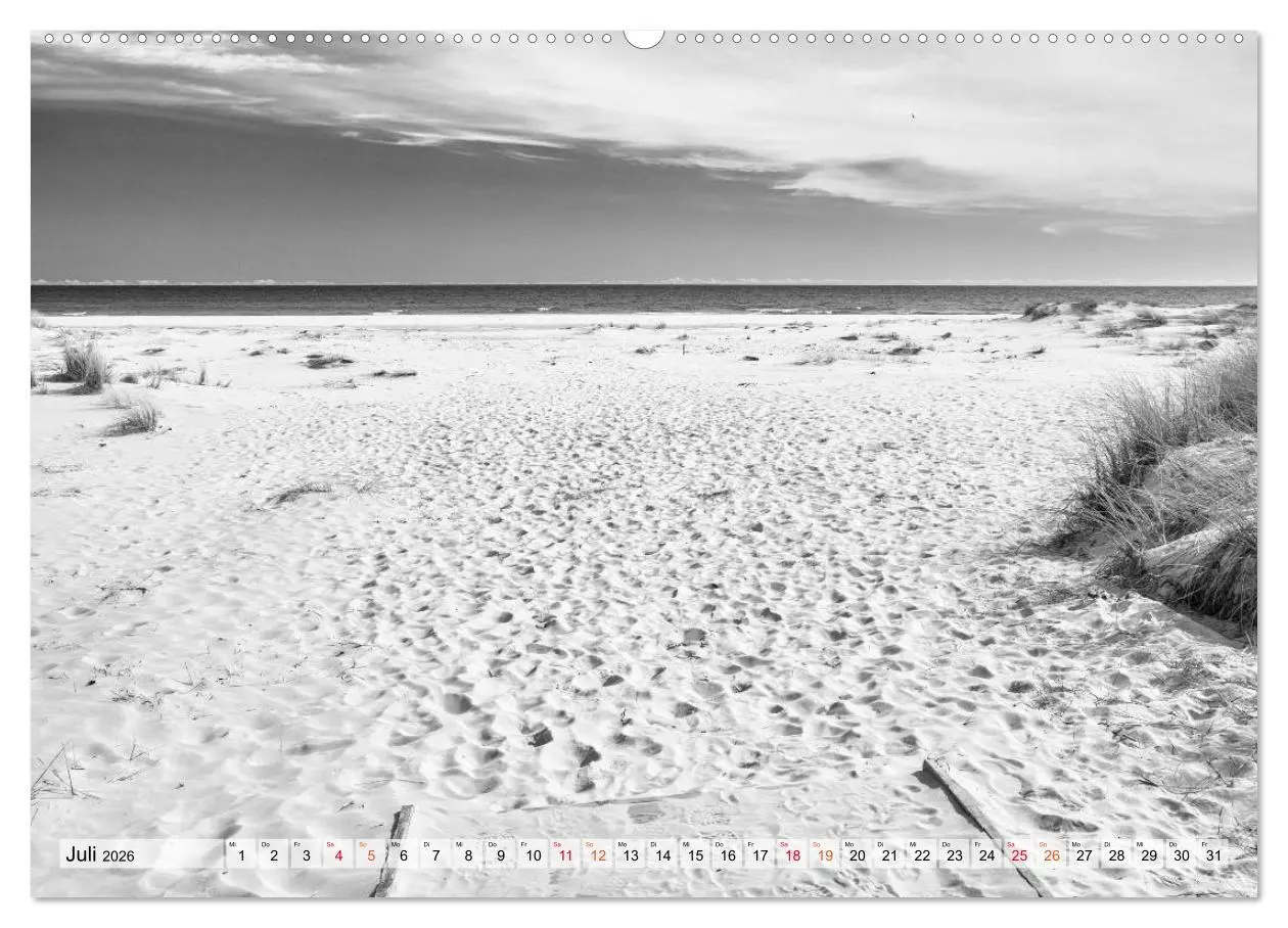 Bild: 9783457846483 | Bornholm black &amp; white (Wandkalender 2026 DIN A2 quer), CALVENDO...