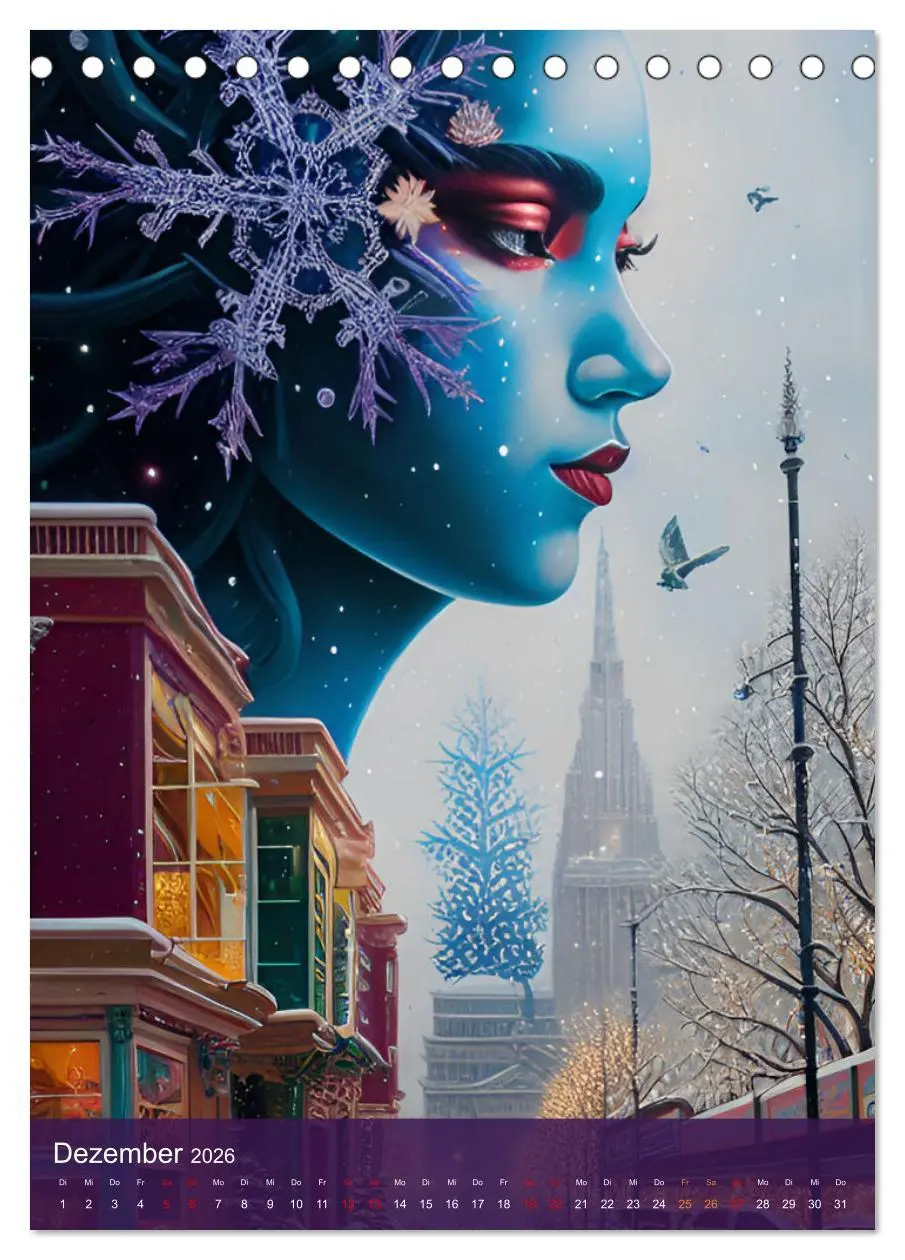 Bild: 9783516316483 | Fotokunst mit KI - Surrealismus (Tischkalender 2026 DIN A5 hoch),...
