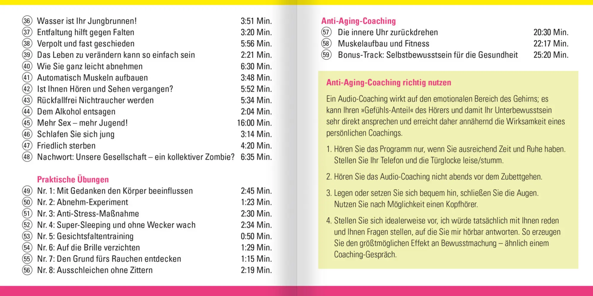 Bild: 9783863746483 | Die Psychologie des Jungbleibens. Hörbuch mit Audio-Coaching, m. 1...