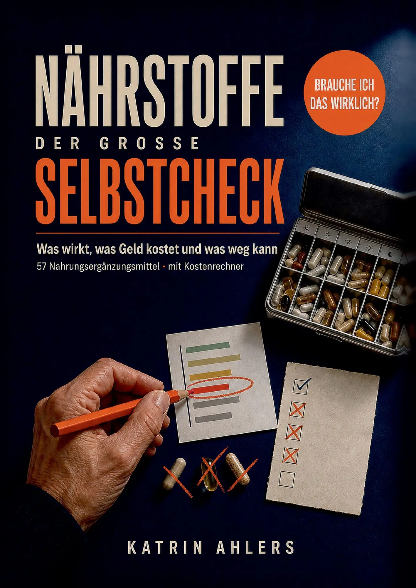Cover: 9783982546483 | Nährstoffe - Der große Selbstcheck | Katrin Ahlers | Taschenbuch