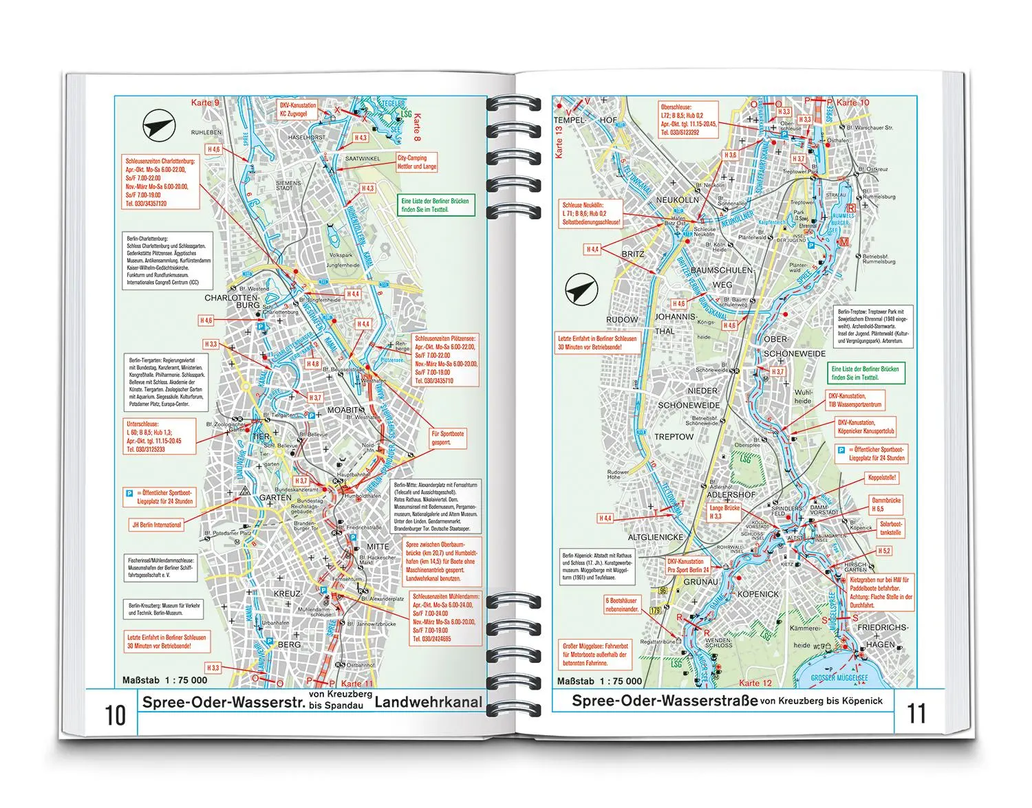 Bild: 9783991216483 | KOMPASS Wasserwanderatlas Berlin und Brandenburg | (Land-)Karte | 2022