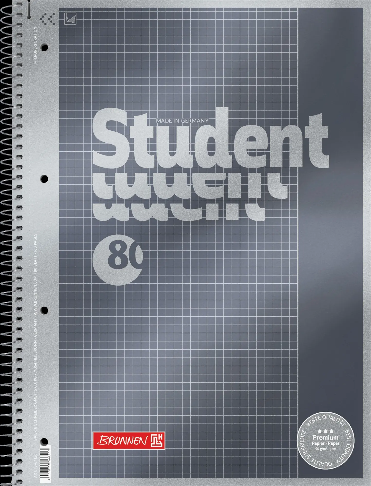 Cover: 4003273566583 | Brunnen Collegeblock Premium Student A4 Lineatur 26 | 1067126 | 2025