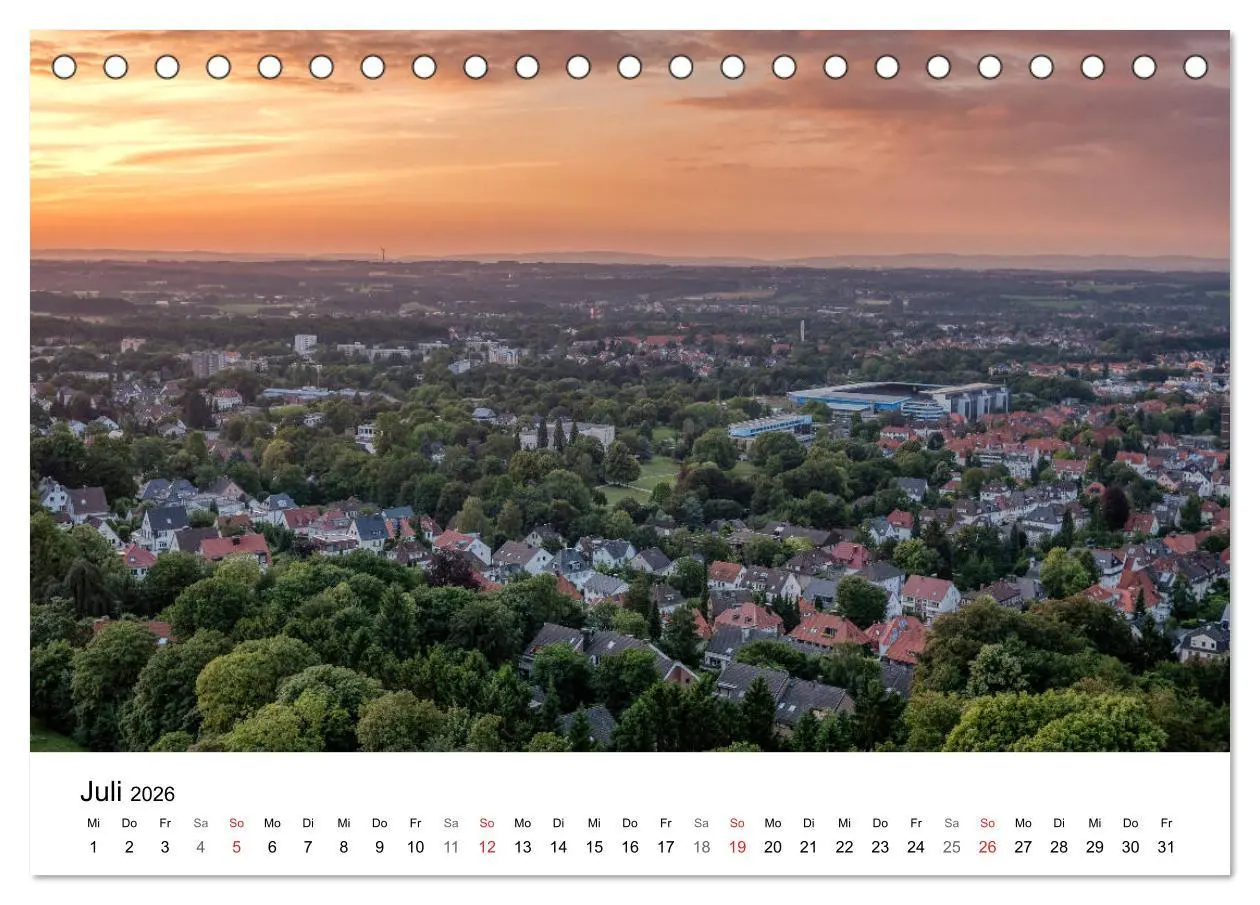 Bild: 9783457906583 | BIELEFELD aus der Vogelperspektive (Tischkalender 2026 DIN A5...