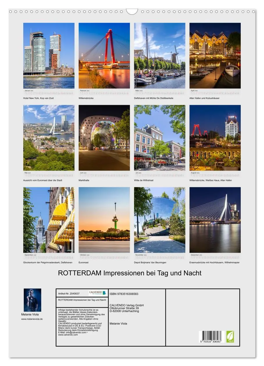Bild: 9783516306583 | ROTTERDAM Impressionen bei Tag und Nacht (Wandkalender 2026 DIN A2...