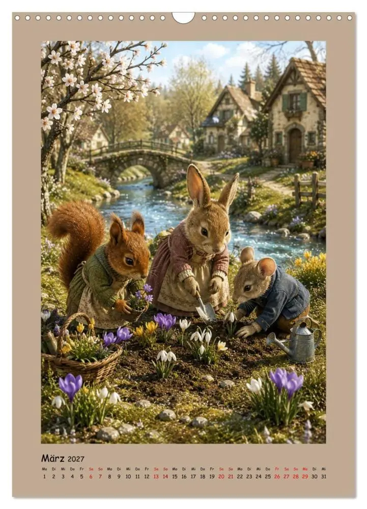 Bild: 9783594386583 | Das kleine Walddorf (Wandkalender 2027 DIN A3 hoch), CALVENDO...