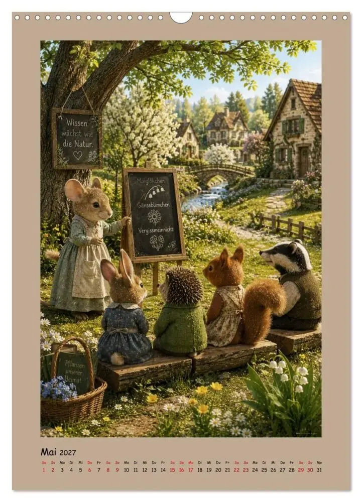 Bild: 9783594386583 | Das kleine Walddorf (Wandkalender 2027 DIN A3 hoch), CALVENDO...
