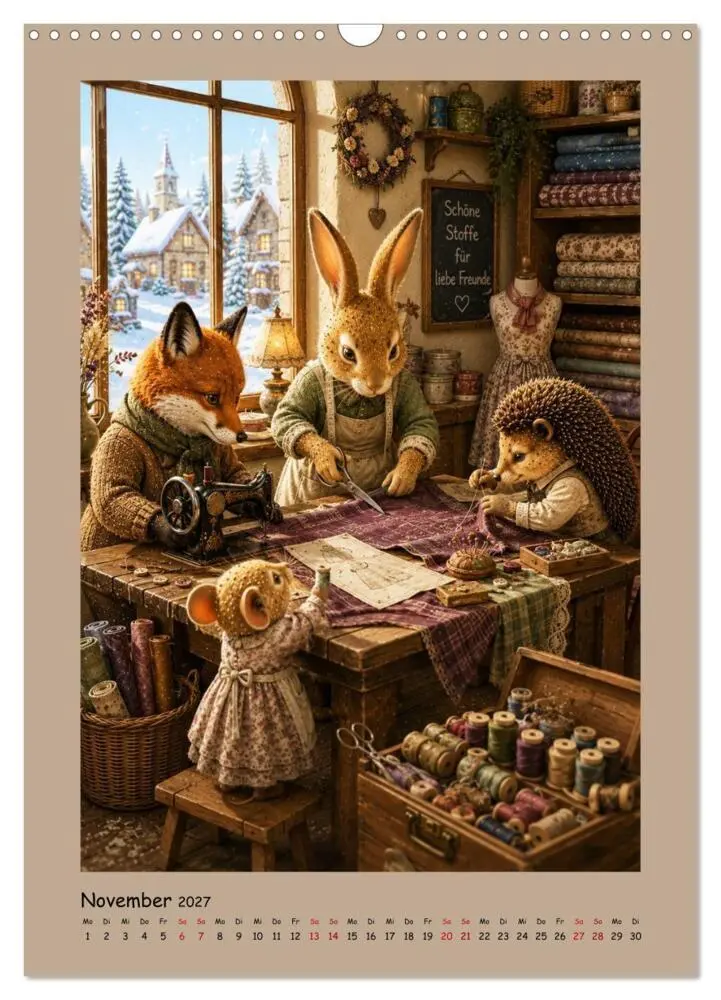 Bild: 9783594386583 | Das kleine Walddorf (Wandkalender 2027 DIN A3 hoch), CALVENDO...