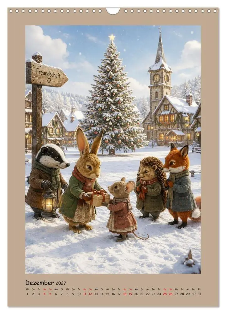 Bild: 9783594386583 | Das kleine Walddorf (Wandkalender 2027 DIN A3 hoch), CALVENDO...