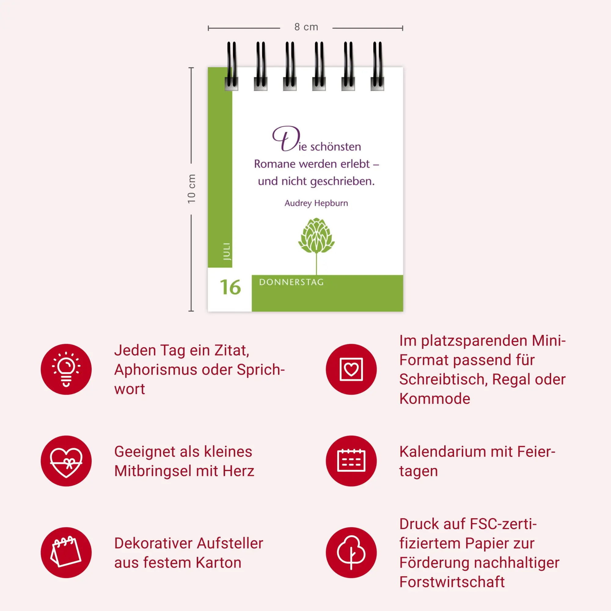 Bild: 9783840036583 | 365 Wünsche für dich Mini-Geschenkkalender 2026 | Kalender | 380 S.