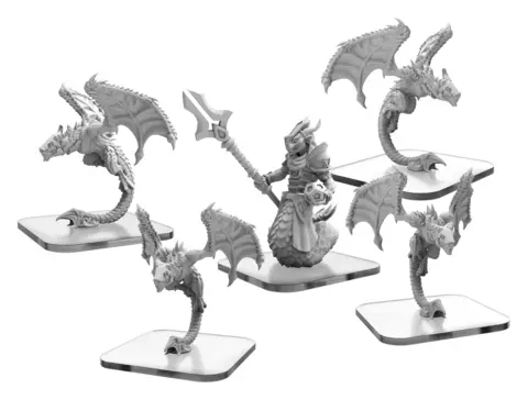 Cover: 875582026683 | Stalkers and Draken Mystic – Monsterpocalypse Draken Armada Unit...