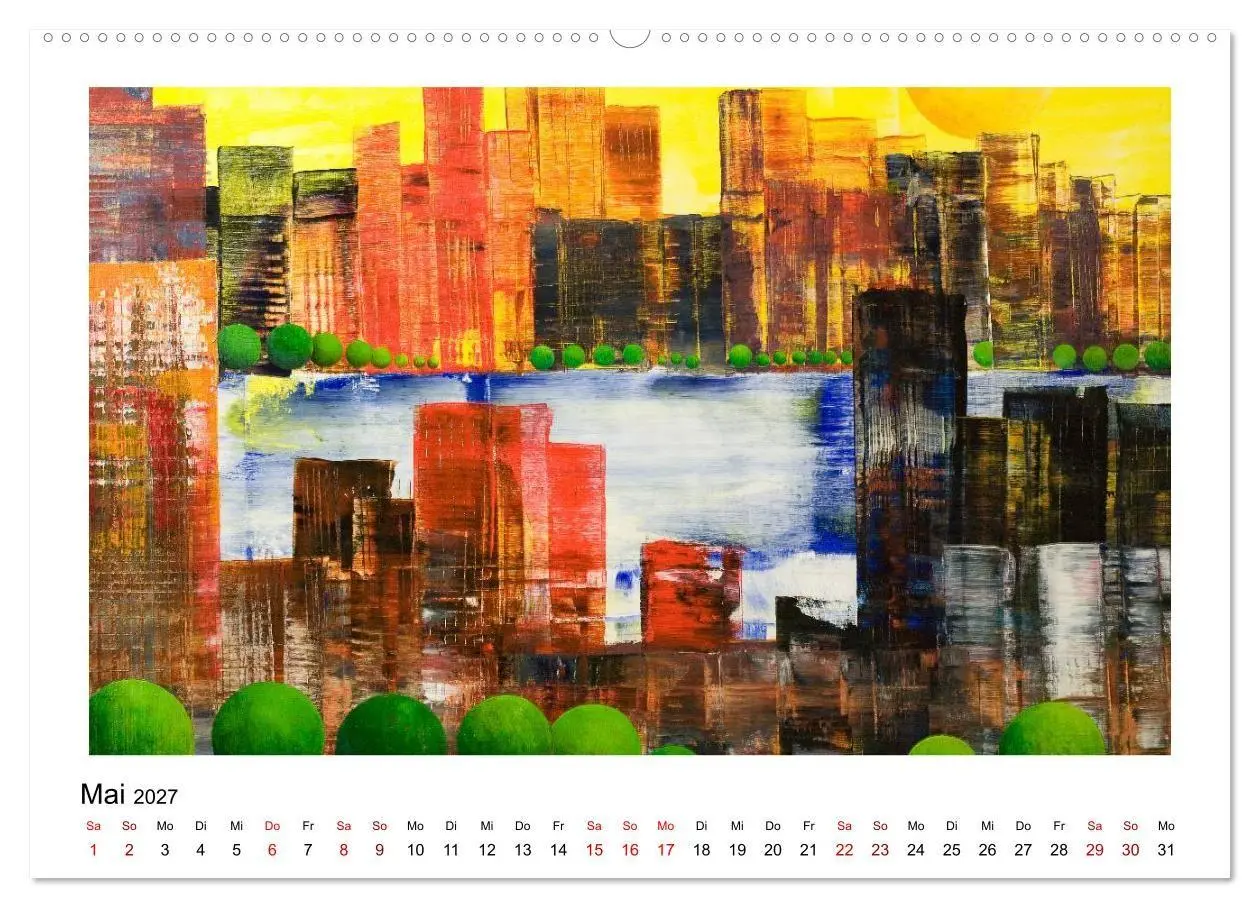 Bild: 9783569866683 | New Yorker Stadtansichten in abstrakter Malerei (Wandkalender 2027...